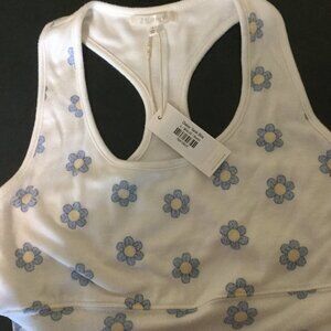 NWT Daisy Tank Bra Z Lounge by Z Supply size large razor style back